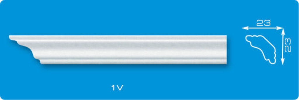 ПЛИНТУС ПОТОЛОЧНЫЙ 2М V-1 (140)