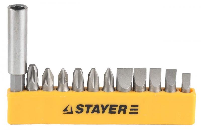 НАБОР БИТ STAYER С МАГНИТН. АДАПТЕРОМ, 12 2609-Н12_z01