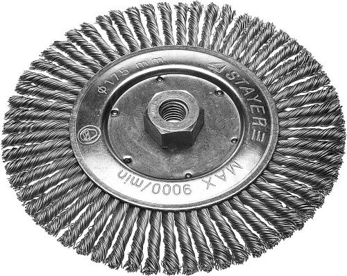ЩЕТКА ДИСКОВАЯ ДЛЯ УШМ 0,5ММ 175ММ/М14 35192-175