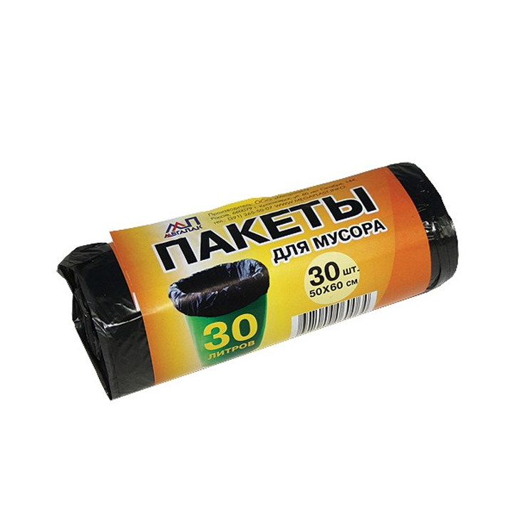 МЕШКИ ДЛЯ МУСОРА МЕГАПАК 30Л*30ШТ