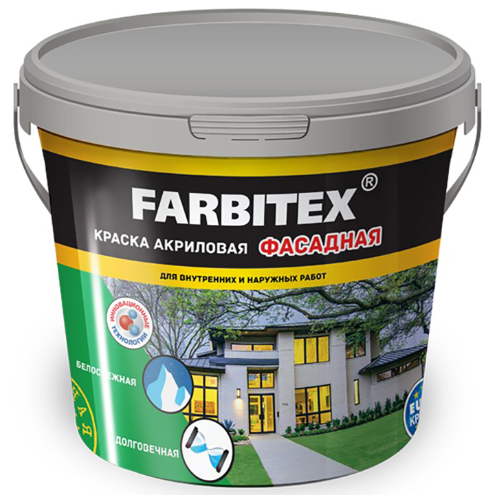 КРАСКА ФАСАДНАЯ 13,0КГ FARBITEX