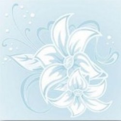 ПЛИТКА ПОТОЛОЧНАЯ ЛАМИНИРОВАННАЯ МАГНОЛИЯ ГОЛУБАЯ