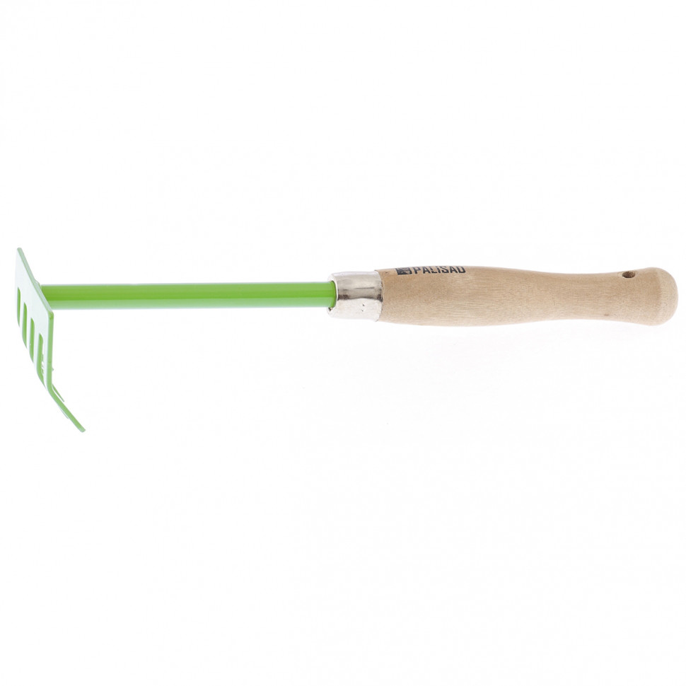 ГРАБЛИ 5-ЗУБЫЕ,90ММ ,ДЕРЕВЯННАЯ РУКОЯТКА 340ММ PALISAD