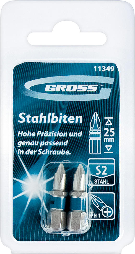 БИТА GROSS РН 1Х25 СТАЛЬ 11329