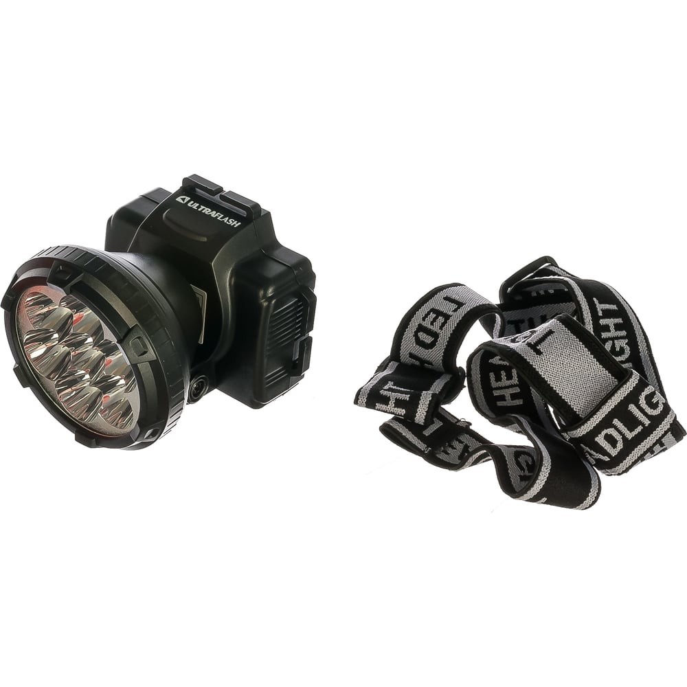 ФОНАРЬ ULTRA FLASH LED 5362 НАЛОБ. АККУМ. 220В 2РЕЖ
