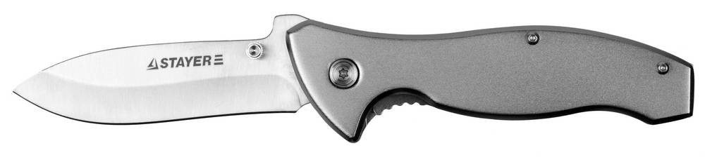 НОЖ STAYER "PROFI" СКЛАДНОЙ,С МЕТАЛЛИЧЕСКОЙ РУКОЯТКОЙ 47621-1