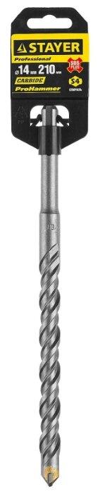 СВЕРЛО STAYER "PROFFESSIONAL" SDS ПЛЮС 1ШТ, 14*210ММ 2930-210-14_z01