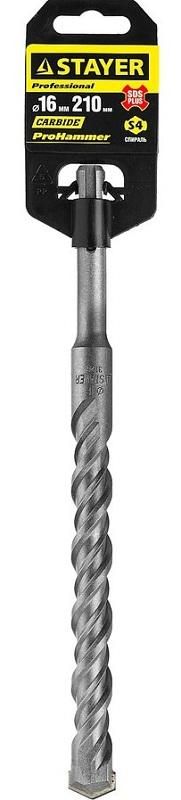 СВЕРЛО STAYER "PROFFESSIONAL" SDS ПЛЮС 1ШТ, 16*210ММ 2930-210-16_z01