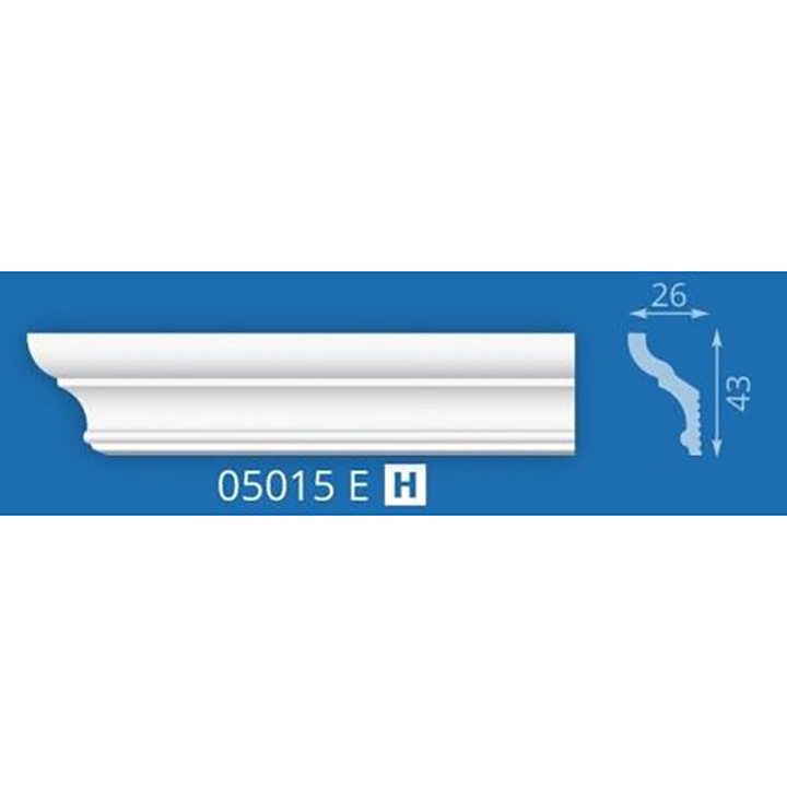 ПЛИНТУС ПОТОЛОЧНЫЙ 2М 05015Е (120)