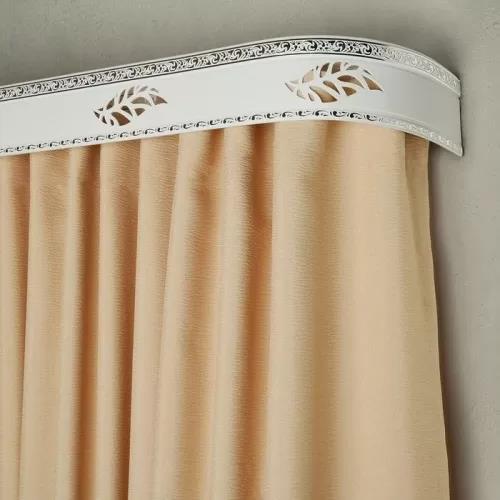 КАРНИЗ ПОТОЛОЧНЫЙ УЛЬТРАКОМПАКТ ЛИСТ СЕРЕБРО/БЕЛЫЙ 3-Х РЯД.300СМ