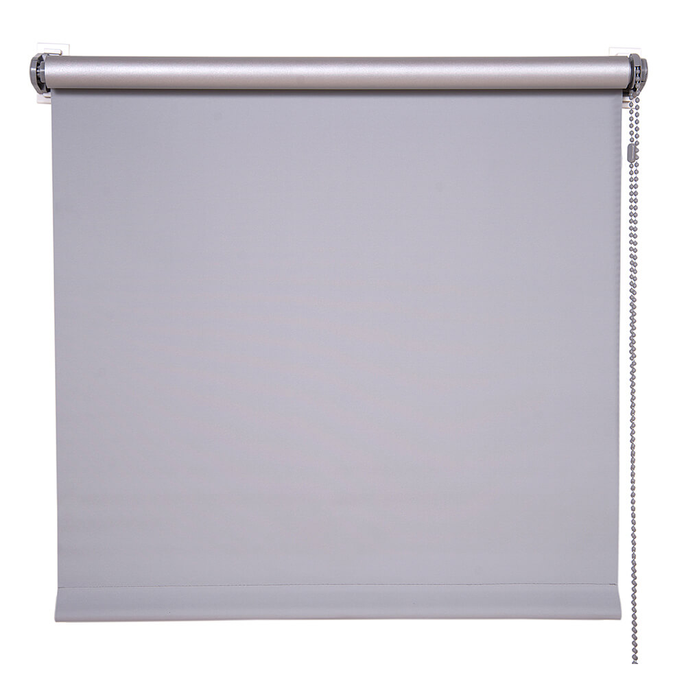 РОЛЕТ ШТОРА 160*160 БЛЭКАУТ BASIC СТАЛЬНОЙ***