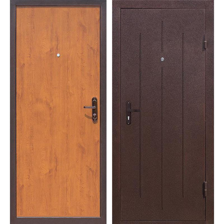 ДВЕРЬ МЕТ. СТРОЙГОСТ 5 860 ЛЕВАЯ МЕТАЛЛ/МЕТАЛЛ