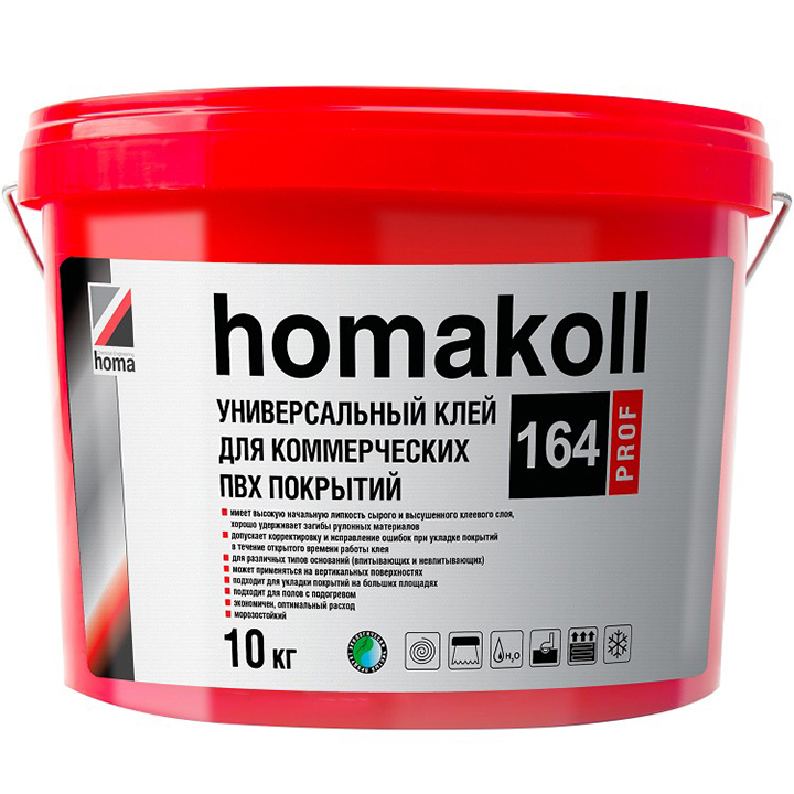 КЛЕЙ ДЛЯ НАПОЛЬНЫХ ПОКРЫТИЙ HOMAKOLL 164 PROF 10КГ