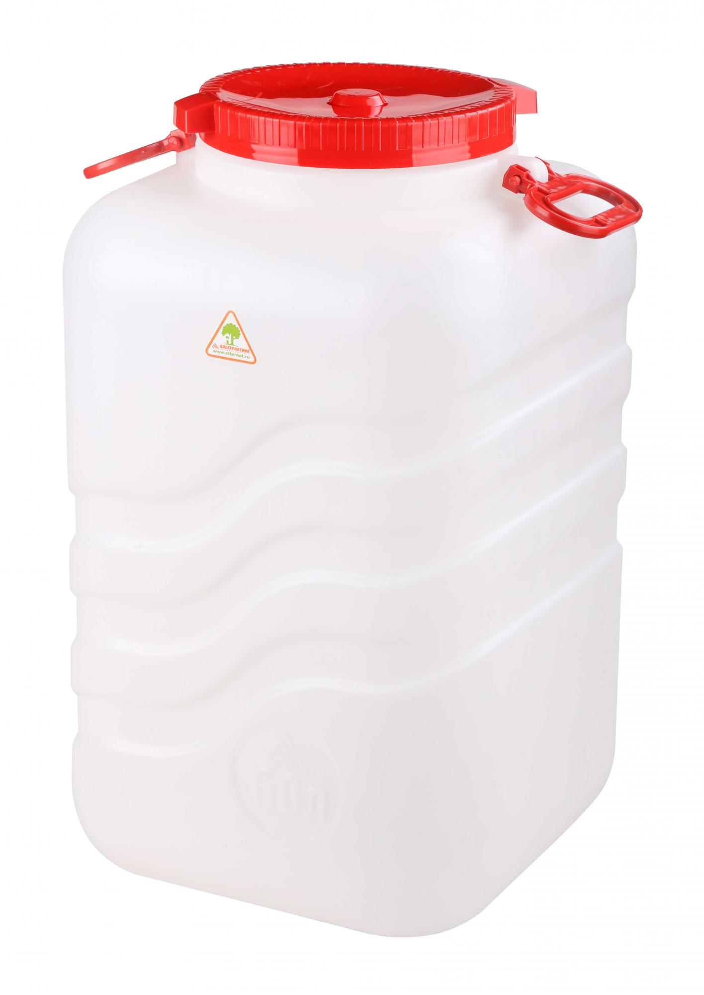 КАНИСТРА-БОЧКА 40Л С НАВЕСНЫМИ РУЧКАМИ М6377