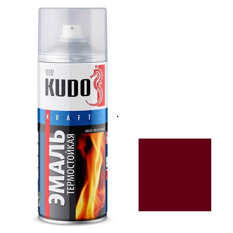 Купить краску кудо. Эмаль термостойкая Kudo красно-коричневая ku-5006. Краска Kudo термостойкая. Краска спрей яшма 140, 520 мл. Kudo ku-4091. Лак КУДО аэрозоль.