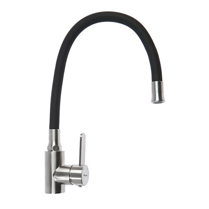 СМЕСИТЕЛЬ ACCOONA Д/КУХНИ СИЛИКОН ИЗЛИВ ЧЕРНЫЙ А48104F