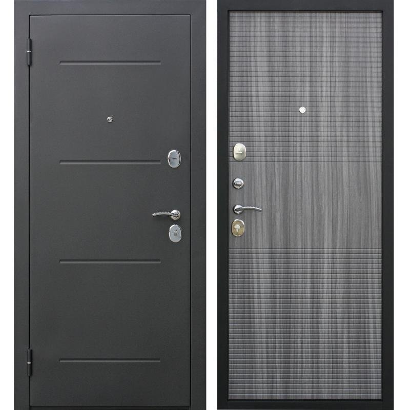 ДВЕРЬ МЕТ. ГАРДА МУАР 7,5СМ ВЕНГЕ ТОБАККО 860ММ ЛЕВАЯ