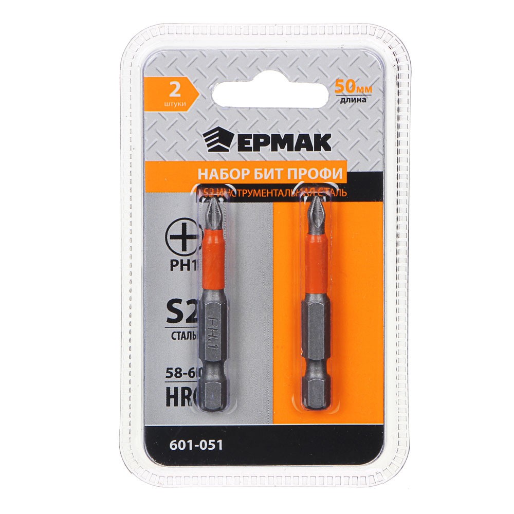 НАБОР БИТ ЕРМАК PН1X50ММ (2ШТ) 601-051