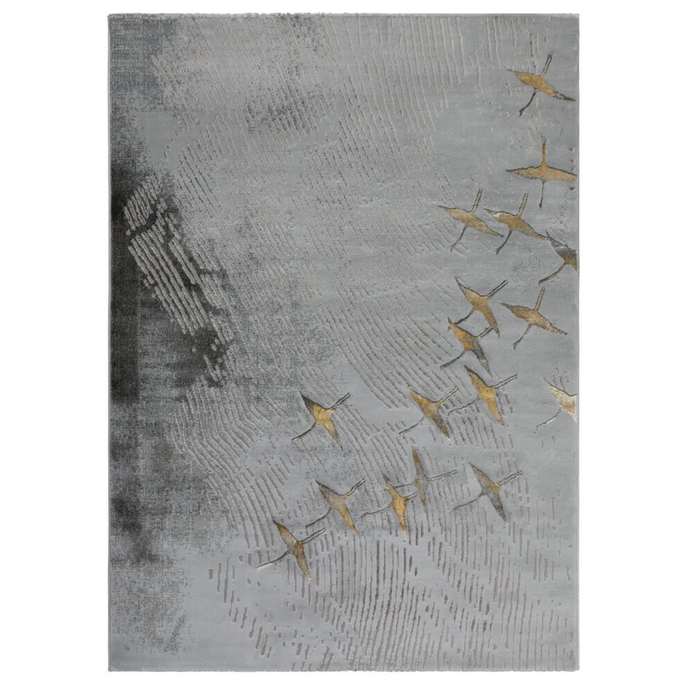КОВЕР ALMIRA 1.6*2.3 HE415 L.GREY/GOLD