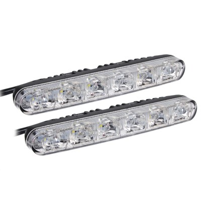 ОГНИ ДНЕВНЫЕ ХОДОВЫЕ LED 6ШТ 130ММ 12V 2ШТ NEW CALAXY 702-108