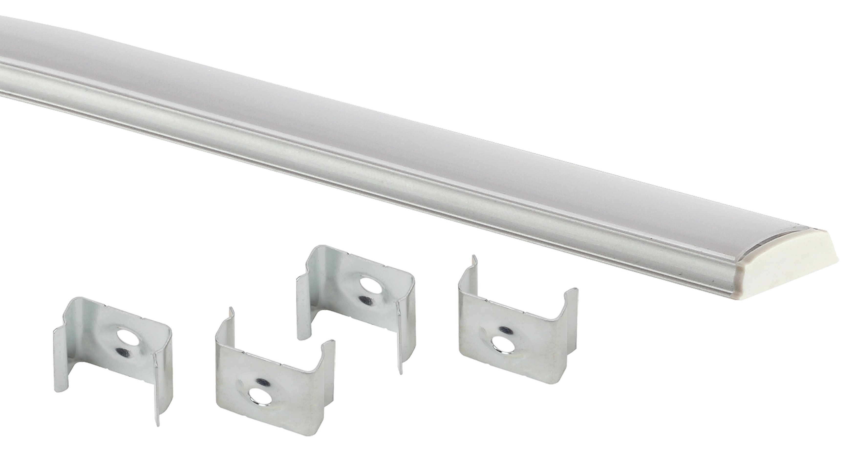 КОМПЛЕКТ С НАКЛАДНЫМ ГИБКИМ АНОДИРОВАННЫМ ПРОФИЛЕМ САВ291 15*6,5ММ ЭРА 1506G