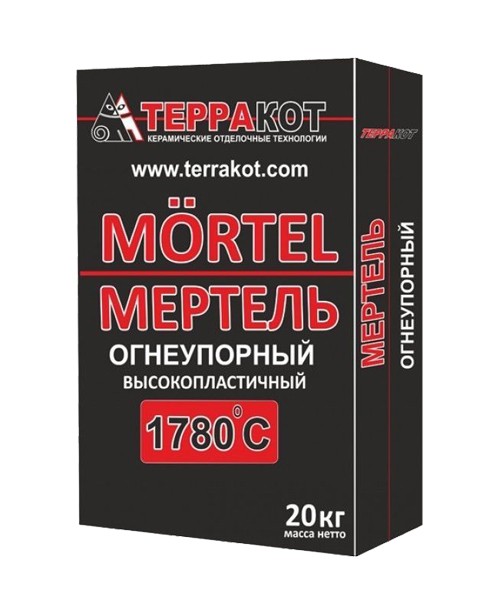 СМЕСЬ КЛАДОЧНАЯ ТЕРРАКОТ МЕРТЕЛЬ ДЛЯ ТОПКИ ОГНЕУПОРНАЯ 20КГ