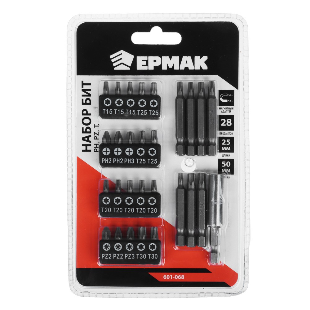 БИТЫ 50ММ ЕРМАК PH2 601-067 (2ШТ) 601-070