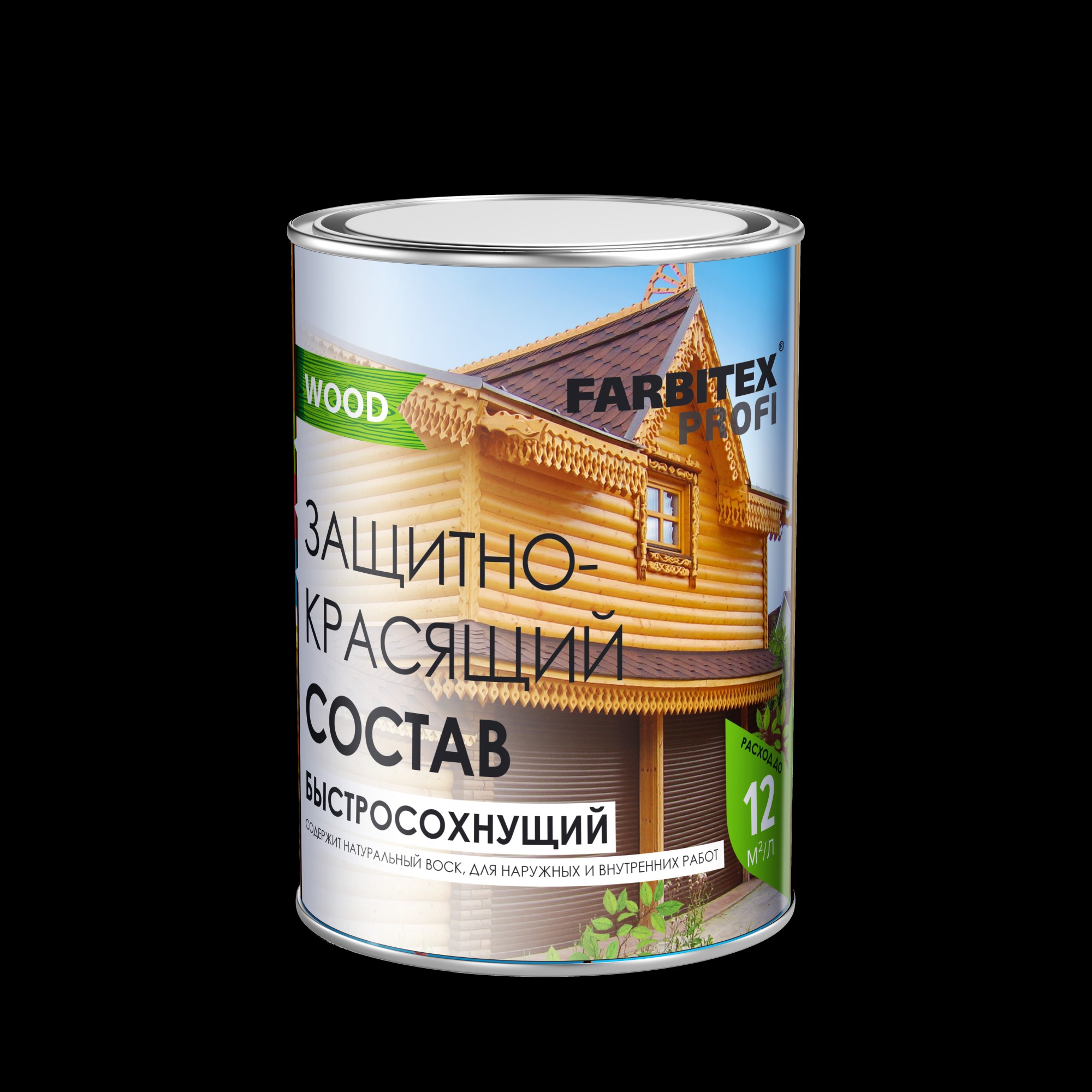 СОСТАВ ЗАЩИТНО-КРАСЯЩИЙ Д/ДРЕВЕСИНЫ РЯБИНА 2,7Л FARBITEX