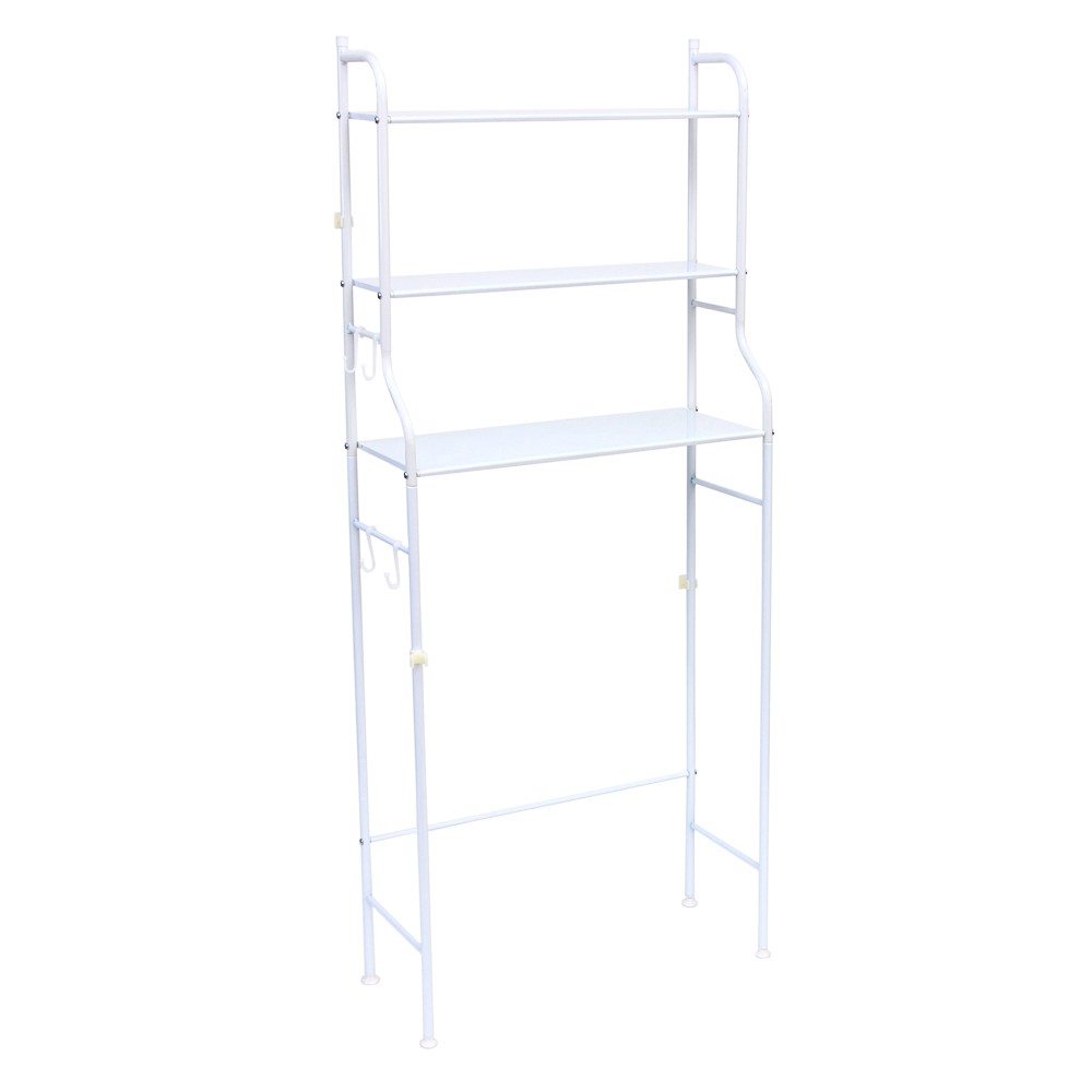 СТЕЛЛАЖ С ПОЛКАМИ НАД СТИРАЛ.МАШИНОЙ МЕТАЛЛ БЕЛАЯ  3-Х ЯРУСНАЯ 64-25-153