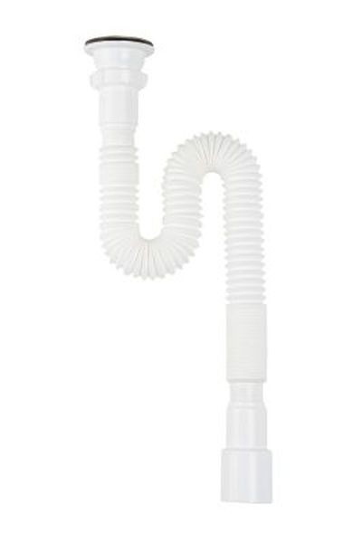 СИФОН ГОФРИРОВАННЫЙ AQUANT 1 1/2*50 С НЕРЖАВЕЮЩЕЙ РЕШЕТКОЙ F102-70-MR