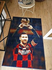 КОВЕР MESSI 2*3 ОВАЛ ОА313А L.PINK/L.PINK
