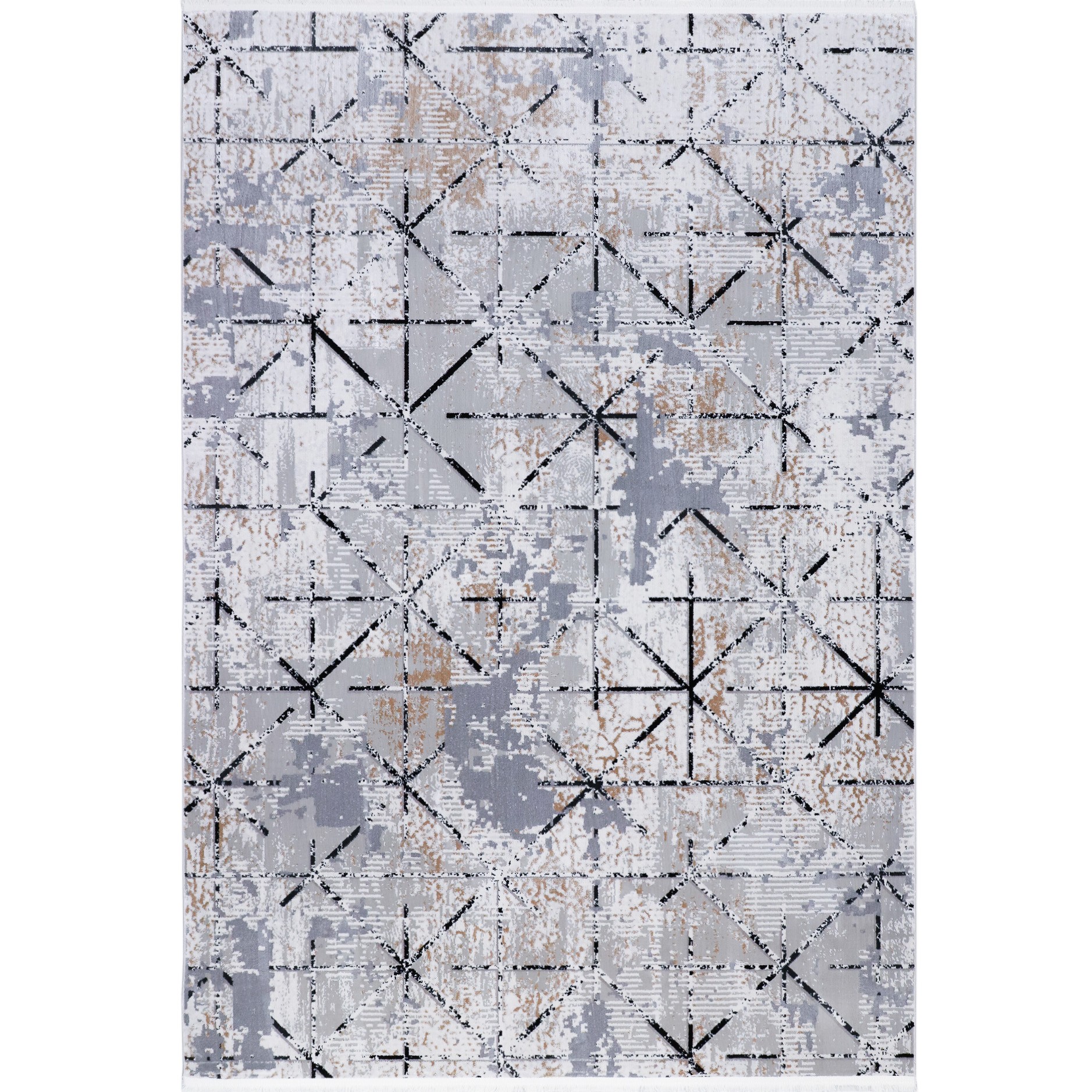 КОВЕР MANILA 0,8*1,5 ПРЯМОУГОЛЬНИК 8437A GREY_BEIGE