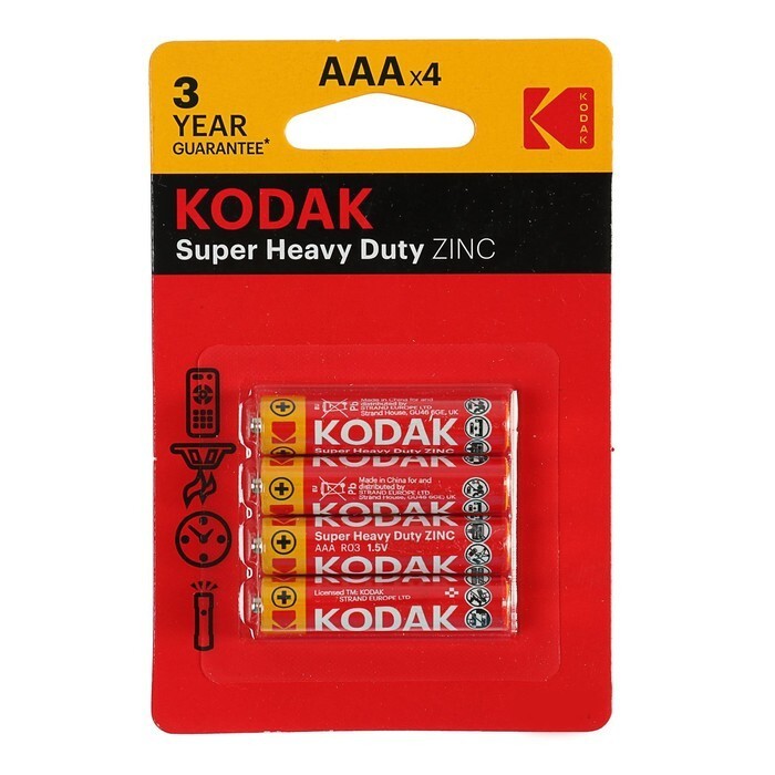 БАТАРЕЙКА КОДАК R03-4BL EXTRA HEAVY DUTY