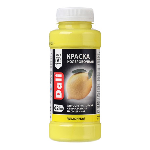 КРАСКА КОЛЕРОВОЧНАЯ DALI ЖЕЛТАЯ 0,25Л