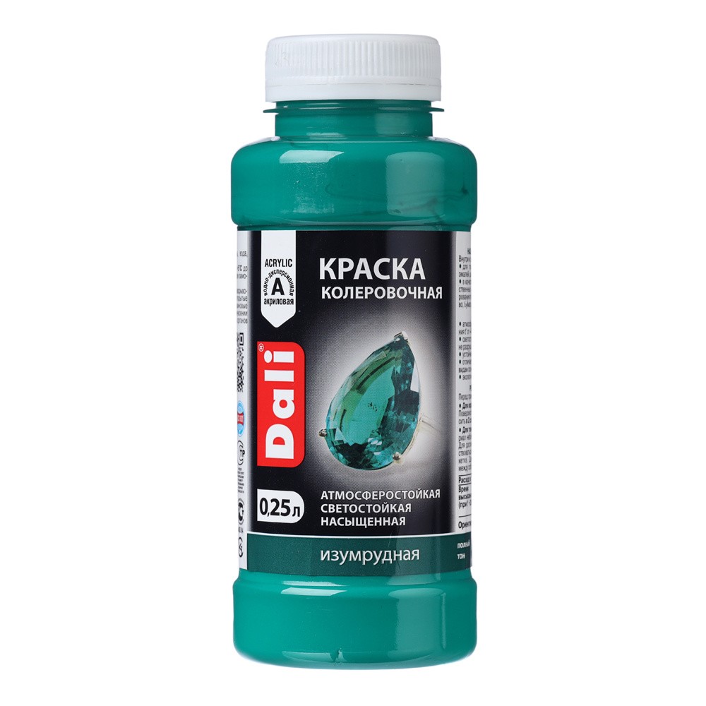 КРАСКА КОЛЕРОВОЧНАЯ DALI ИЗУМРУДНЫЙ 0,25Л