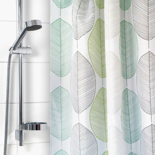 ШТОРА ДЛЯ ВАННОЙ 180Х180 ЛИСТЬЯ ОРНАМЕНТ 2223-1