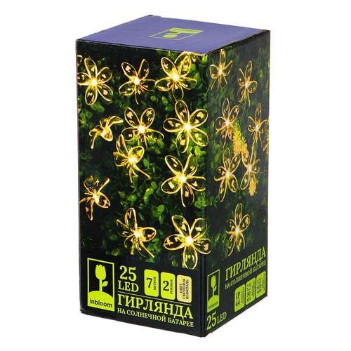 ГИРЛЯНДА НА СОЛНЕЧНОЙ БАТАРЕЕ INBLOOM ЦВЕТОК 185-043