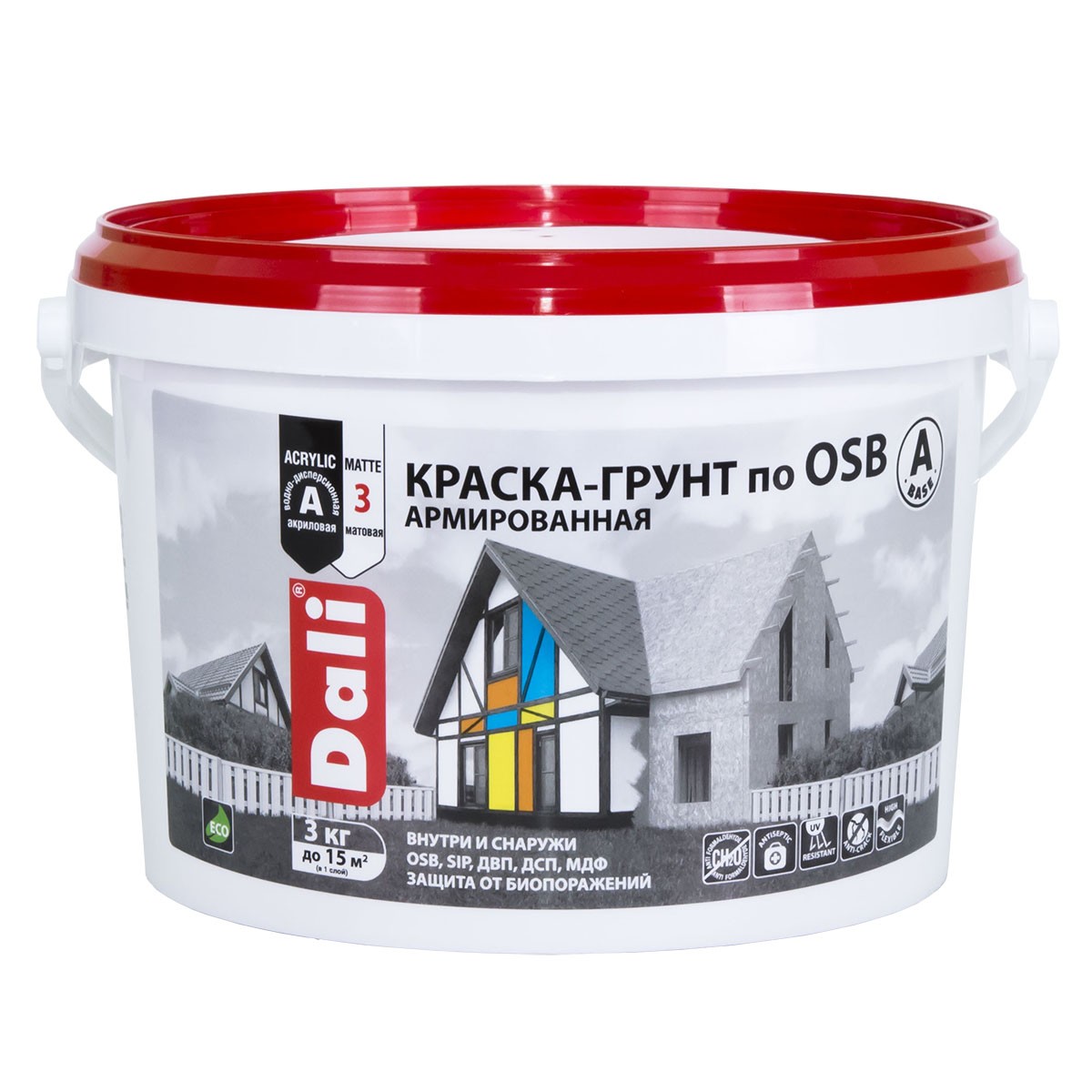КРАСКА-ГРУНТ ПО OSB БАЗА А DALI 3КГ