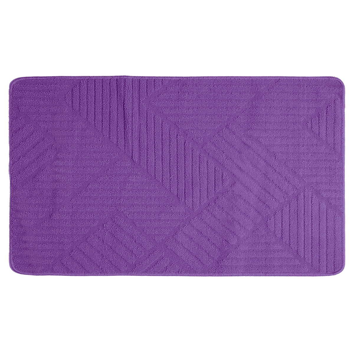 КОВРИК AQUA PRIME CROSS LOOP ИЗ 2-ШТ 60Х100/60X50СМ 2253 ФИОЛЕТОВЫЙ