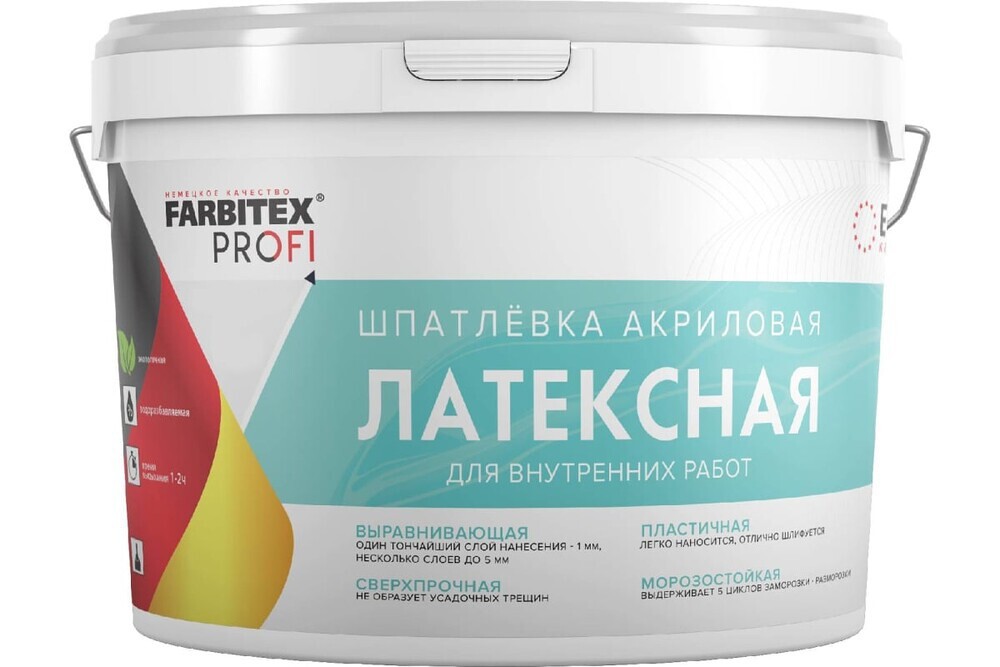 ШПАТЛЕВКА АКРИЛОВАЯ ЛАТЕКСНАЯ 16КГ ФАРБИТЕКС