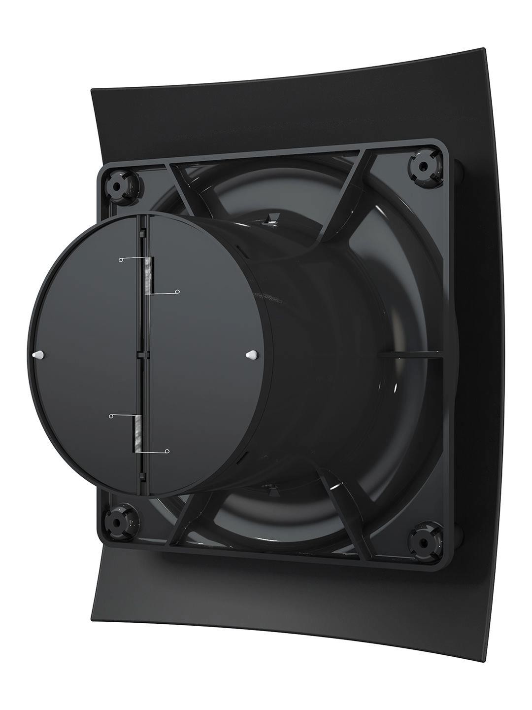 ВЕНТИЛЯТОР НАКЛАДНОЙ 4C MATT BLACK D100 BREEZE С ОБР КЛАПАНОМ