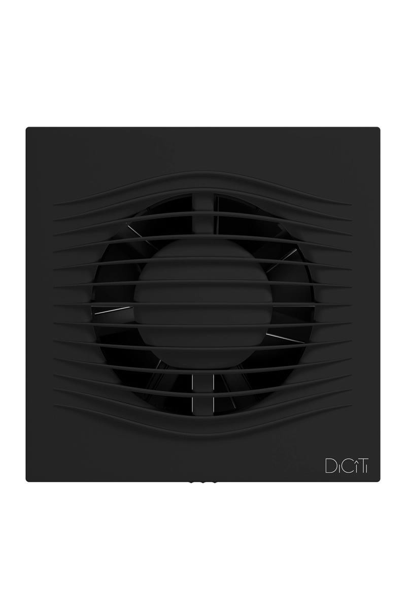ВЕНТИЛЯТОР НАКЛАДНОЙ 4C MATT BLACK D100 SLIM С ОБР КЛАПАНОМ