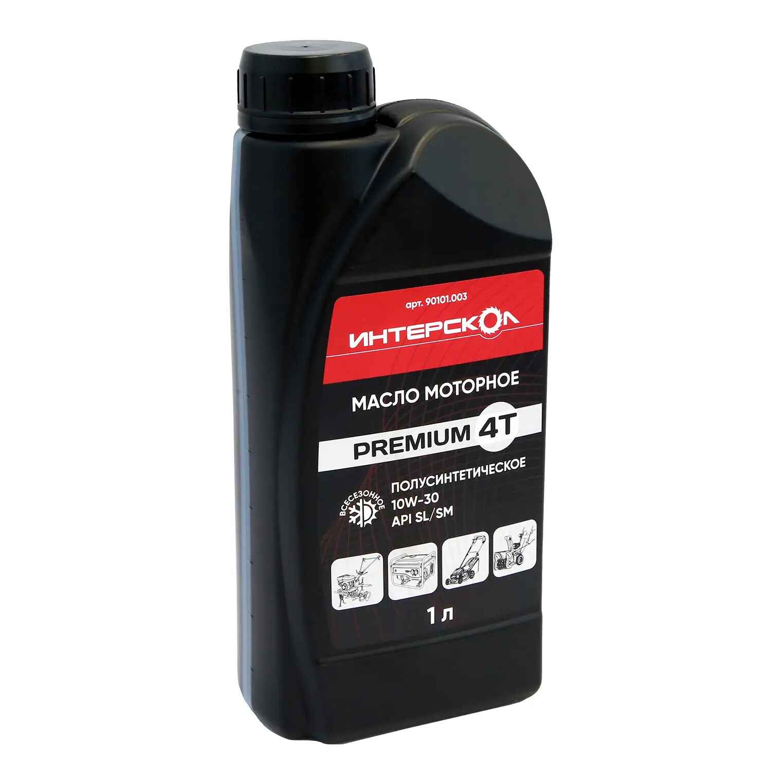 ИНТЕРСКОЛ МОТОРНОЕ PREMIUM 4T 10W-30 ПОЛУСИН., 1Л