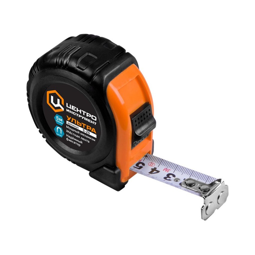 РУЛЕТКА 7,5МХ25ММ ЕРМАК  АВТОСТОП, TPR, ABS(XM)