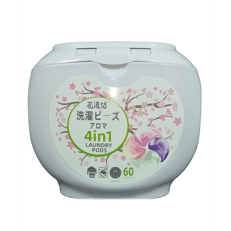 Капсулы для стирки 4 in 1 LAUNDRY POD (Fragrance: SAKURA)12g*60PCS