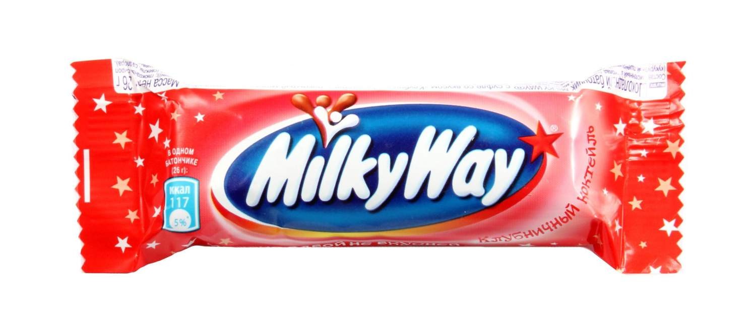 Батончик шок. MILKY WAY КЛУБНИКА 26Г