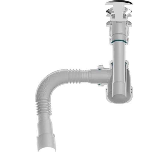 СИФОН ДЛЯ УМЫВАЛЬНИКА  AQUANT 1 1/4*40 С УДЛИН.ГОРЛОВ.40Х40/50 S2045-30-MR