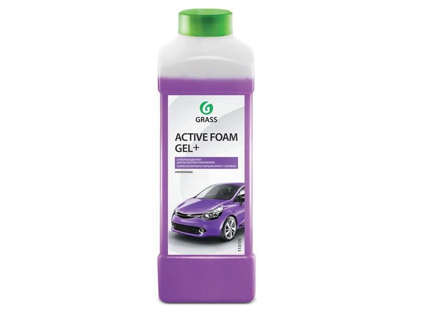 АВТОШАМПУНЬ ДЛЯ БЕСКОНТАКТНОЙ МОЙКИ 1КГ ACTIVE FOAM GEL PLUS GRASS 113180