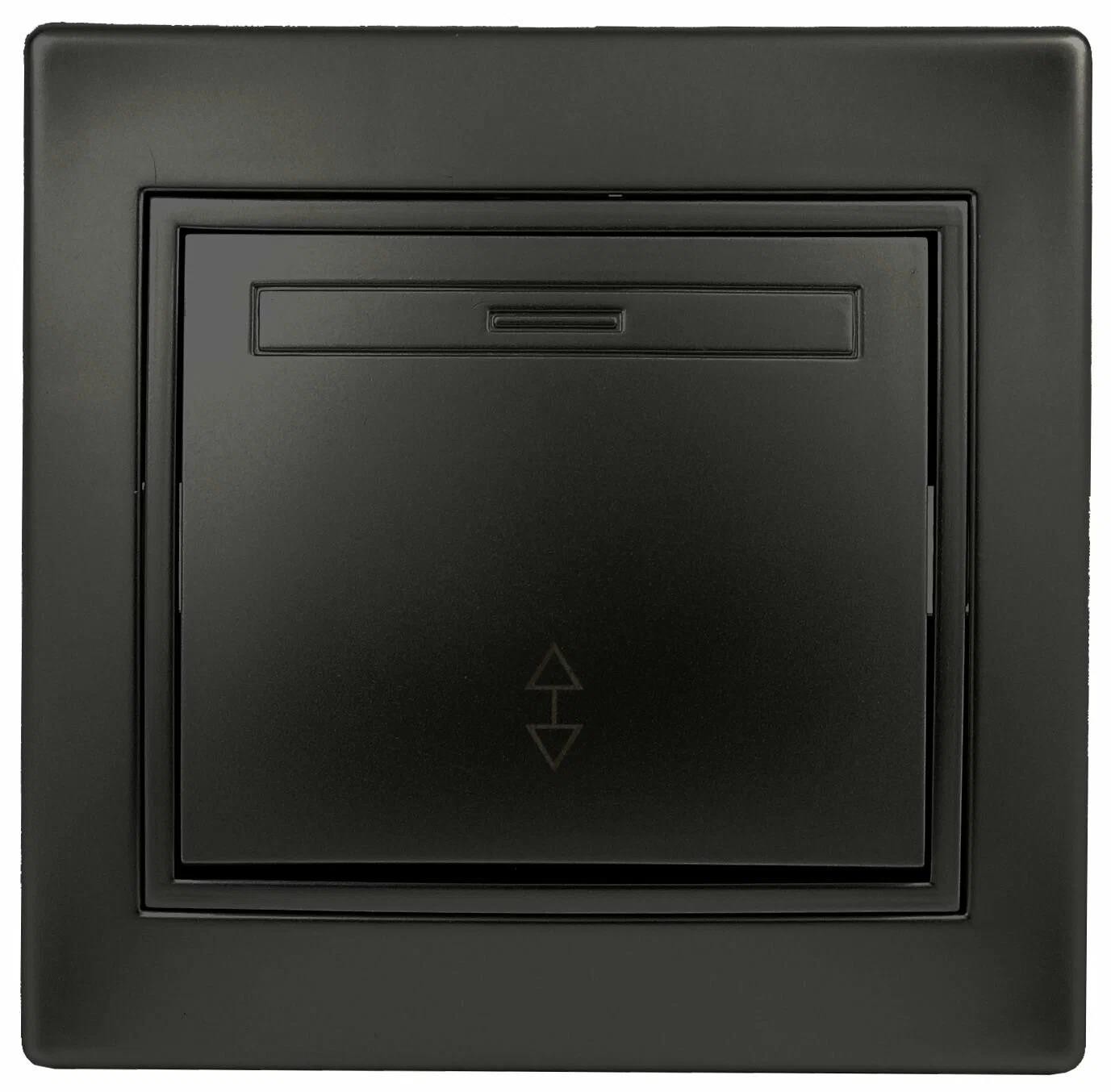 ПЕРЕКЛЮЧАТЕЛЬ INTRO ACCENT 10А-250В IP20 СУ АНТРАЦИТ 6-103-05
