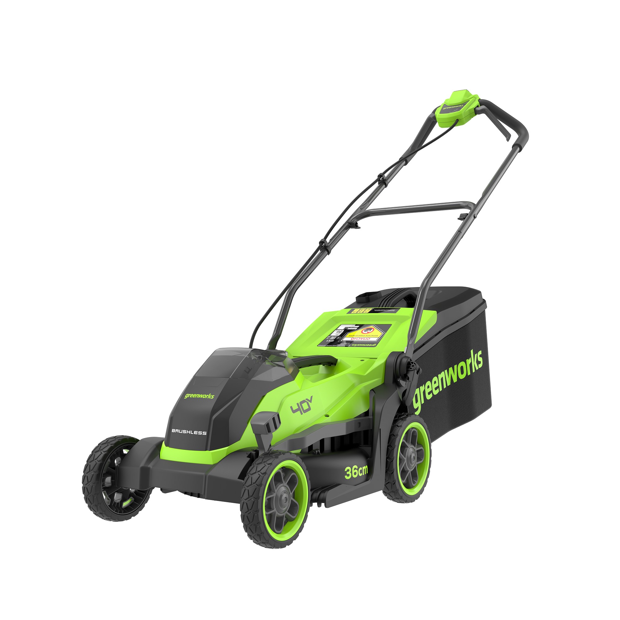 ГАЗОНОКОСИЛКА АККУМУЛЯТОРНАЯ 40V GREENWORKS 36СМ,Б/ЩЕТ (С АКБ 4АЧ И ЗУ) GD40LM361